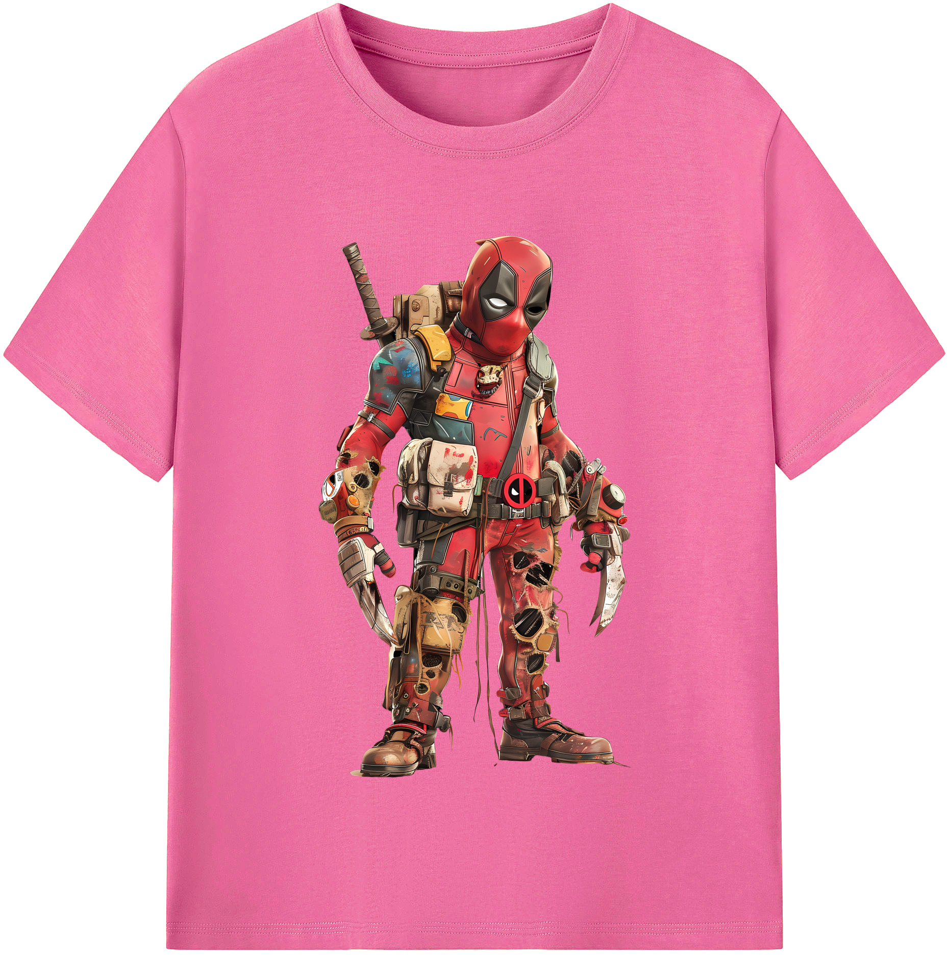 （画像用） Deadpool デッドプール レディースカジュアルプリントTシャツ（綿100％）